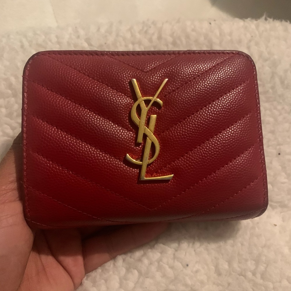SLY Red Quilted Small Wallet